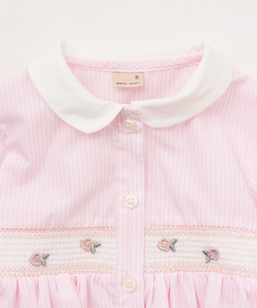 petit main（プティマイン）の「【リンク】シャツワンピース（ワンピース・キッズ・グリーン/ライトブルー/ライトピンク・90cm/100cm/130cm/110cm/80ｃｍ/120cm）」の19枚目の写真