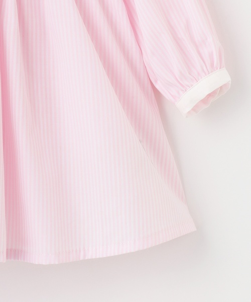 petit main（プティマイン）の「【リンク】シャツワンピース（ワンピース・キッズ・グリーン/ライトブルー/ライトピンク・90cm/100cm/130cm/110cm/80ｃｍ/120cm）」の10枚目の写真