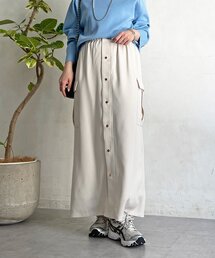 un dix cors | 前ボタンナロースカート(スカート)