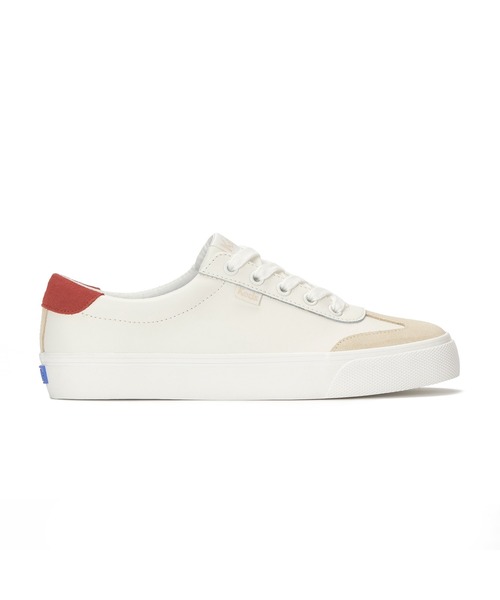 Keds(ケッズ)の「Keds ケッズ ジャンプ キック T-トゥ レザー/スエード オフホワイト(スニーカー・レディース・オフホワイト・22.5cm/23.0cm/23.5cm/24.0cm/24.5cm/25.0cm)」の2枚目の写真
