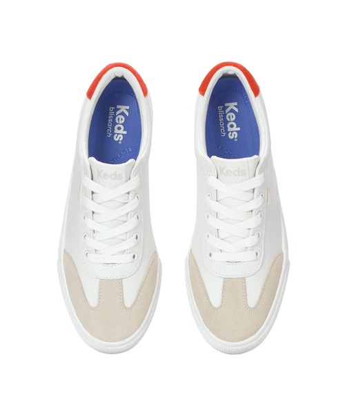 Keds(ケッズ)の「Keds ケッズ ジャンプ キック T-トゥ レザー/スエード オフホワイト(スニーカー・レディース・オフホワイト・22.5cm/23.0cm/23.5cm/24.0cm/24.5cm/25.0cm)」の3枚目の写真