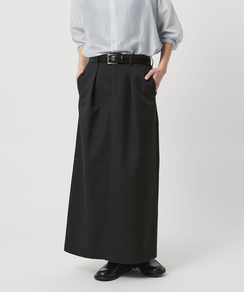 MARW UNITED ARROWS(マルゥ ユナイテッドアローズ)の「<MARW UNITED ARROWS>インタック ロング スカート(スカート・レディース・モカ/ブラック・36/38)」の2枚目の写真