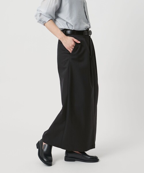 MARW UNITED ARROWS(マルゥ ユナイテッドアローズ)の「<MARW UNITED ARROWS>インタック ロング スカート(スカート・レディース・モカ/ブラック・36/38)」の3枚目の写真