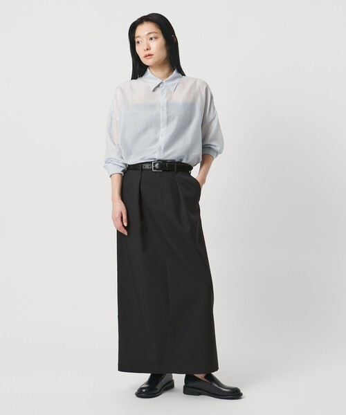 MARW UNITED ARROWS(マルゥ ユナイテッドアローズ)の「<MARW UNITED ARROWS>インタック ロング スカート(スカート・レディース・モカ/ブラック・36/38)」の5枚目の写真