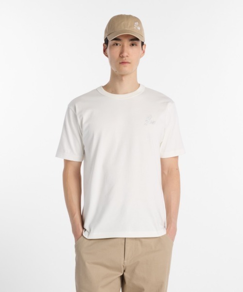 NEW BALANCE(ニューバランス)の「New Balance 大谷翔平 Signature Heavyweight Short-Sleeve T-Shirt(ニューバランス 大谷翔平シグネチャーヘビーオンス半袖Tシャツ)(Tシャツ/カットソー・メンズ・ホワイト系/ブルー系/ブラック系・MEDIUM/LARGE/X-LARGE)」の2枚目の写真