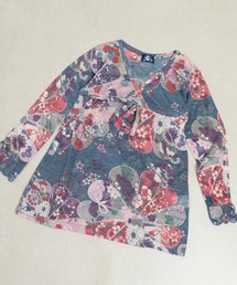 FUNALIVE（ファンアライブ）の「和柄 着物柄 総柄長袖チュニックワンピース（チュニック）」