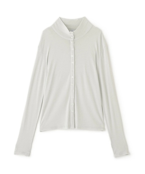 ETRE TOKYO（エトレトウキョウ）の「ガーゼフライスフロントオープンプルオーバー（Tシャツ/カットソー・レディース・ミント/オフホワイト/ブラック・FREE）」の22枚目の写真