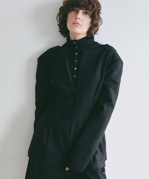 ETRE TOKYO（エトレトウキョウ）の「ガーゼフライスフロントオープンプルオーバー（Tシャツ/カットソー・レディース・ミント/オフホワイト/ブラック・FREE）」の17枚目の写真