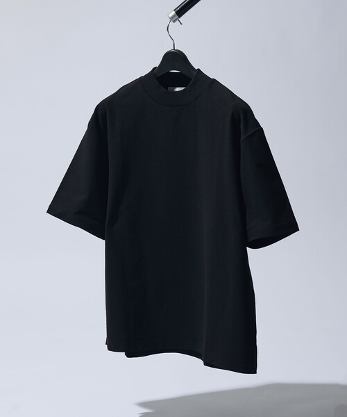 ABAHOUSE(アバハウス)の「【接触冷感】モックネック Tシャツ / COVEROSS(R)(Tシャツ/カットソー・メンズ・ブラック/ホワイト/ネイビー/チャコールグレー・44/48/46)」の6枚目の写真
