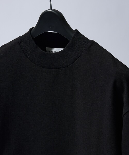 ABAHOUSE(アバハウス)の「【接触冷感】モックネック Tシャツ / COVEROSS(R)(Tシャツ/カットソー・メンズ・ブラック/ホワイト/ネイビー/チャコールグレー・44/48/46)」の7枚目の写真