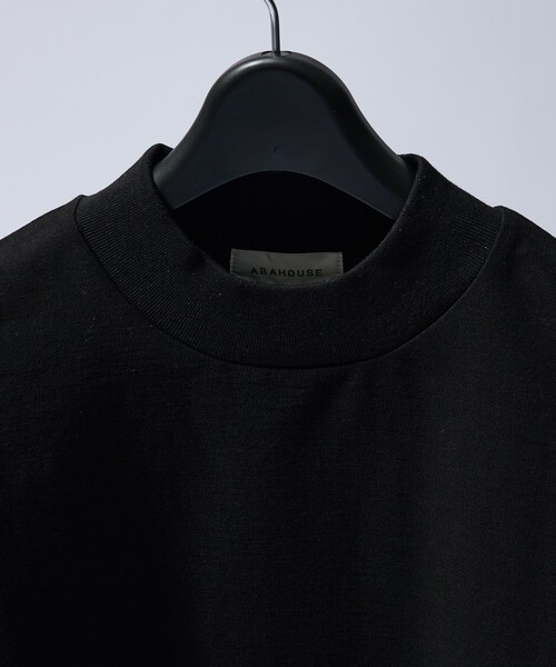 ABAHOUSE(アバハウス)の「【接触冷感】モックネック Tシャツ / COVEROSS(R)(Tシャツ/カットソー・メンズ・ブラック/ホワイト/ネイビー/チャコールグレー・44/48/46)」の8枚目の写真