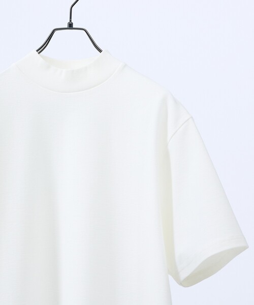 ABAHOUSE(アバハウス)の「【接触冷感】モックネック Tシャツ / COVEROSS(R)(Tシャツ/カットソー・メンズ・ブラック/ホワイト/ネイビー/チャコールグレー・44/48/46)」の19枚目の写真