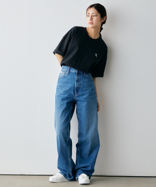 Calvin Klein（カルバン・クライン）の「【ユニセックス】ショートスリーブオーバーサイズヘビーウェイトTシャツ（Tシャツ/カットソー・メンズ・ブラック/グレー系その他/ホワイト・M/S/L/XL）」の21枚目の写真
