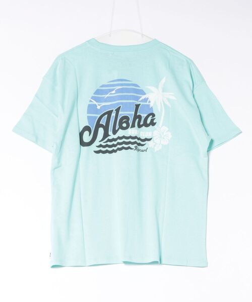 rip curl(リップカール)の「RIP CURL/リップカール 半袖Tシャツ レディース ALOHA HERITAGE TEE 0N3WTE(Tシャツ/カットソー・レディース・オフホワイト/ブルー・S/XS)」の3枚目の写真