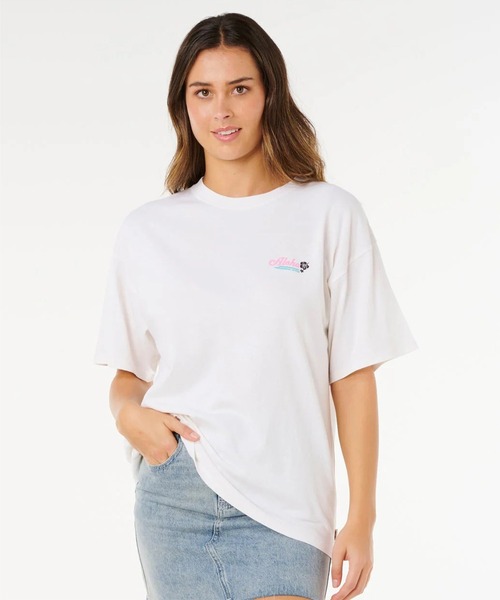 rip curl(リップカール)の「RIP CURL/リップカール 半袖Tシャツ レディース ALOHA HERITAGE TEE 0N3WTE(Tシャツ/カットソー・レディース・オフホワイト/ブルー・S/XS)」の16枚目の写真