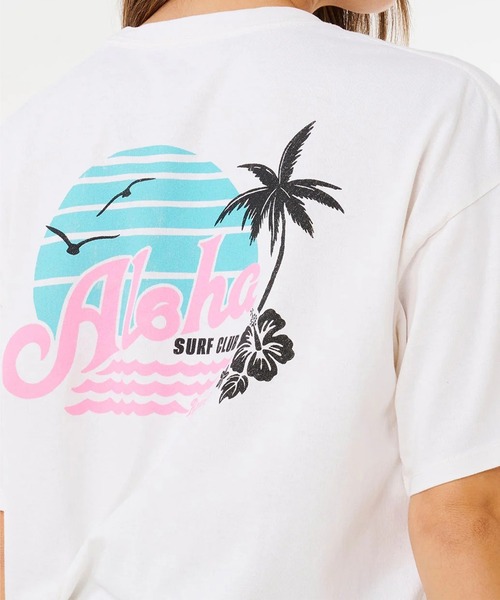 rip curl(リップカール)の「RIP CURL/リップカール 半袖Tシャツ レディース ALOHA HERITAGE TEE 0N3WTE(Tシャツ/カットソー・レディース・オフホワイト/ブルー・S/XS)」の14枚目の写真