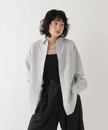 [WEB限定]メンズライクオーバーカラーシャツ