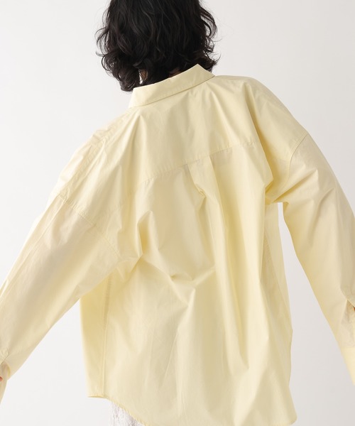 BAYFLOW（ベイフロー）の「[WEB限定]メンズライクオーバーカラーシャツ（シャツ/ブラウス・レディース・ホワイト/ライトブルー/ネイビー/グレー/ピンク/イエロー/ブルー・FREE）」の20枚目の写真