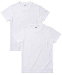 PUMA（プーマ）の「PUMA プーマ ハニカム クルーネック 2枚組 2枚セット インナー 半袖 Tシャツ（インナーウェア/肌着）」