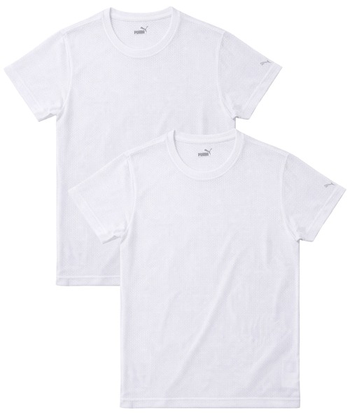 PUMA プーマ ハニカム クルーネック 2枚組 2枚セット インナー 半袖 T 