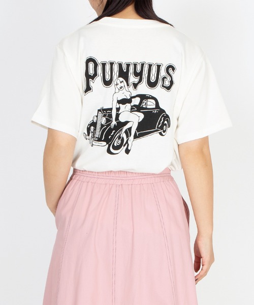 PUNYUS（プニュズ）の「Classic Girl Tシャツ（Tシャツ/カットソー・レディース・スミクロ/ホワイト・1/2/3/4/5）」の6枚目の写真