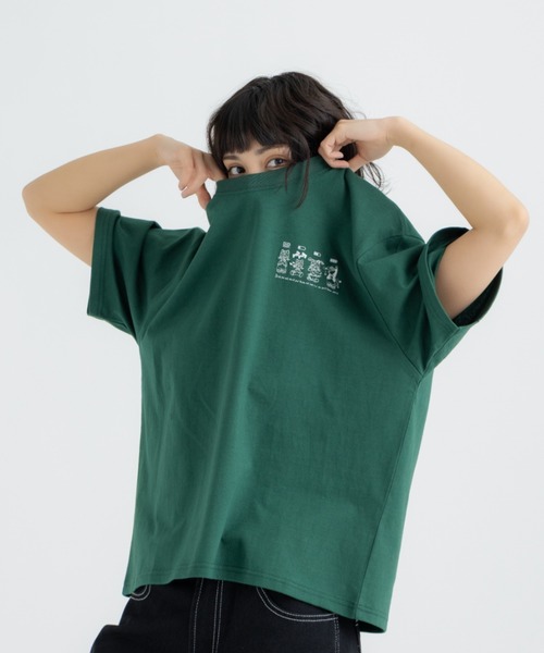 FLUKE HOLIC(フロックホリック)の「4CATS embroidery logo TEE(Tシャツ/カットソー・レディース・ホワイト/ブラック/グリーン・LARGE/MEDIUM/SMALL)」の21枚目の写真