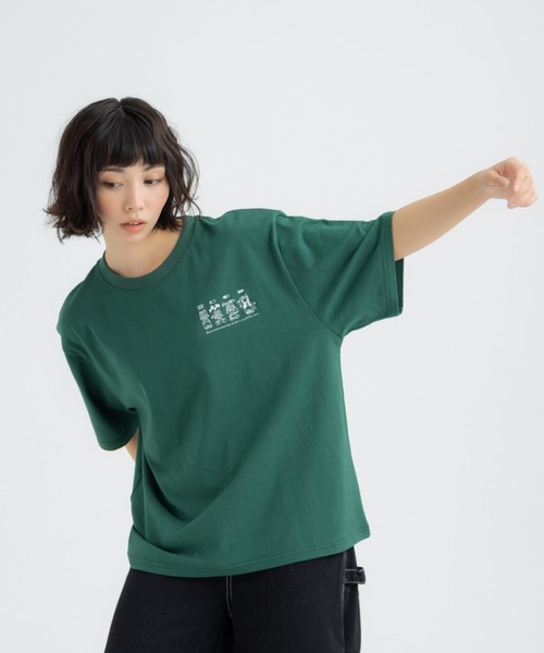 FLUKE HOLIC(フロックホリック)の「4CATS embroidery logo TEE(Tシャツ/カットソー・レディース・ホワイト/ブラック/グリーン・LARGE/MEDIUM/SMALL)」の19枚目の写真