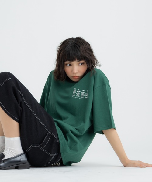 FLUKE HOLIC(フロックホリック)の「4CATS embroidery logo TEE(Tシャツ/カットソー・レディース・ホワイト/ブラック/グリーン・LARGE/MEDIUM/SMALL)」の20枚目の写真