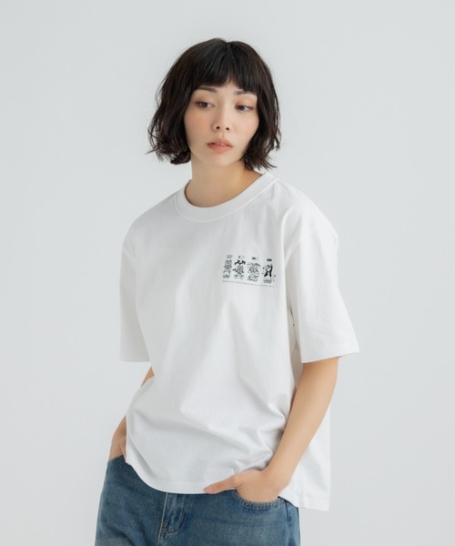 FLUKE HOLIC(フロックホリック)の「4CATS embroidery logo TEE(Tシャツ/カットソー・レディース・ホワイト/ブラック/グリーン・LARGE/MEDIUM/SMALL)」の16枚目の写真