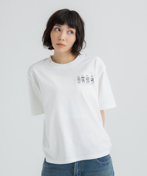 FLUKE HOLIC(フロックホリック)の「4CATS embroidery logo TEE(Tシャツ/カットソー・レディース・ホワイト/ブラック/グリーン・LARGE/MEDIUM/SMALL)」の15枚目の写真
