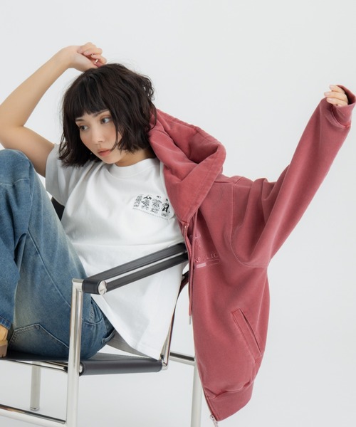 FLUKE HOLIC(フロックホリック)の「4CATS embroidery logo TEE(Tシャツ/カットソー・レディース・ホワイト/ブラック/グリーン・LARGE/MEDIUM/SMALL)」の14枚目の写真