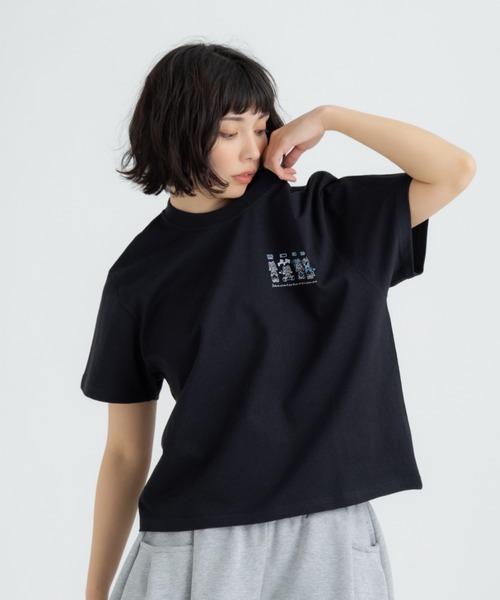 FLUKE HOLIC(フロックホリック)の「4CATS embroidery logo TEE(Tシャツ/カットソー・レディース・ホワイト/ブラック/グリーン・LARGE/MEDIUM/SMALL)」の8枚目の写真