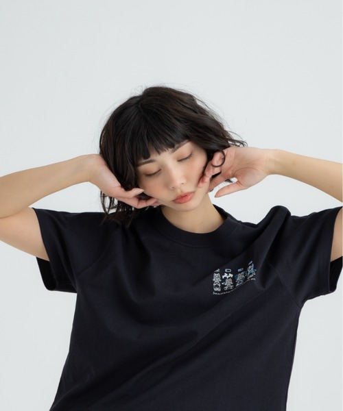 FLUKE HOLIC(フロックホリック)の「4CATS embroidery logo TEE(Tシャツ/カットソー・レディース・ホワイト/ブラック/グリーン・LARGE/MEDIUM/SMALL)」の10枚目の写真