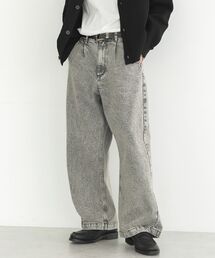 CRAFT STANDARD BOUTIQUE | ハイブリーチケミカル加工デニムワイドパンツ(デニムパンツ)
