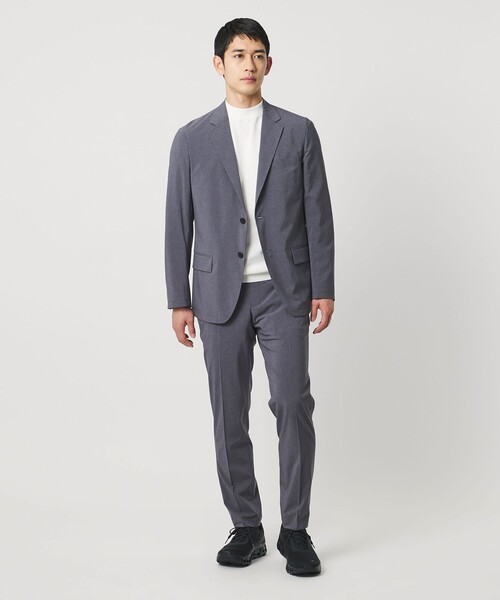 UNITED ARROWS（ユナイテッドアローズ）の「ショートスリーブ モックネック ニットTシャツ UA COZY ウォッシャブル 抗菌防臭（Tシャツ/カットソー・メンズ・ベージュ/ホワイト/ブラック/ネイビー・L/M/XXL/S/XL）」の13枚目の写真