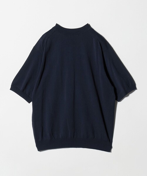 UNITED ARROWS（ユナイテッドアローズ）の「ショートスリーブ モックネック ニットTシャツ UA COZY ウォッシャブル 抗菌防臭（Tシャツ/カットソー・メンズ・ベージュ/ホワイト/ブラック/ネイビー・L/M/XXL/S/XL）」の21枚目の写真