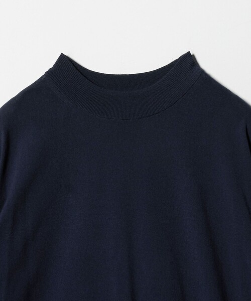 UNITED ARROWS（ユナイテッドアローズ）の「ショートスリーブ モックネック ニットTシャツ UA COZY ウォッシャブル 抗菌防臭（Tシャツ/カットソー・メンズ・ベージュ/ホワイト/ブラック/ネイビー・L/M/XXL/S/XL）」の22枚目の写真