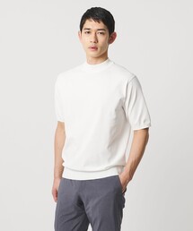 UNITED ARROWS（ユナイテッドアローズ）の「ショートスリーブ モックネック ニットTシャツ UA COZY ウォッシャブル 抗菌防臭（Tシャツ/カットソー）」