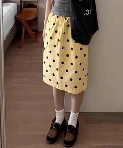 Dot Frill Midi-length Skirt / ドットフリルミモレスカート（スカート