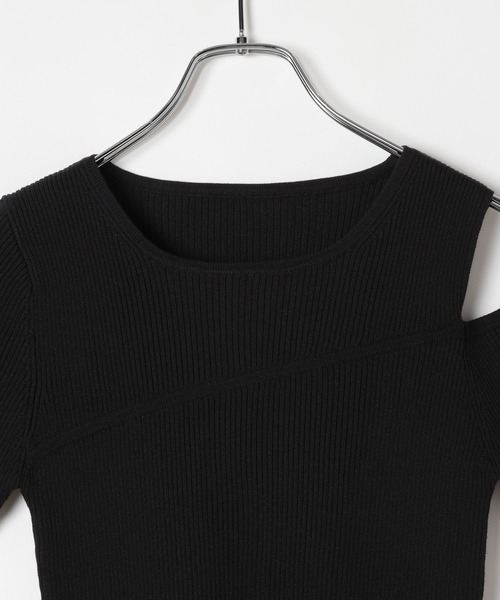 PAGEBOY（ページボーイ）の「ハイショクラインカットオフプルオーバー（Tシャツ/カットソー・レディース・ブラック/ターコイズブルー・FREE）」の8枚目の写真