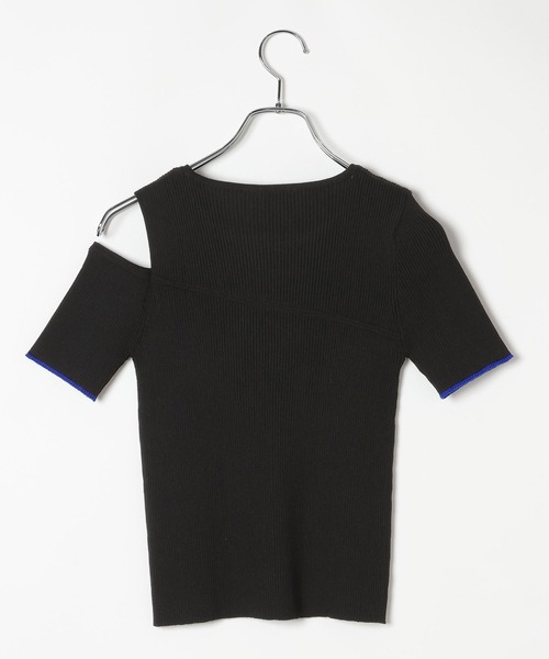 PAGEBOY（ページボーイ）の「ハイショクラインカットオフプルオーバー（Tシャツ/カットソー・レディース・ブラック/ターコイズブルー・FREE）」の12枚目の写真