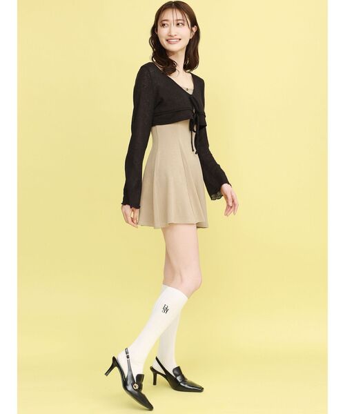 靴下屋(クツシタヤ)の「【RESEXXY×靴下屋】刺繍リブハイソックス(ソックス/靴下・レディース・ホワイト・FREE)」の10枚目の写真