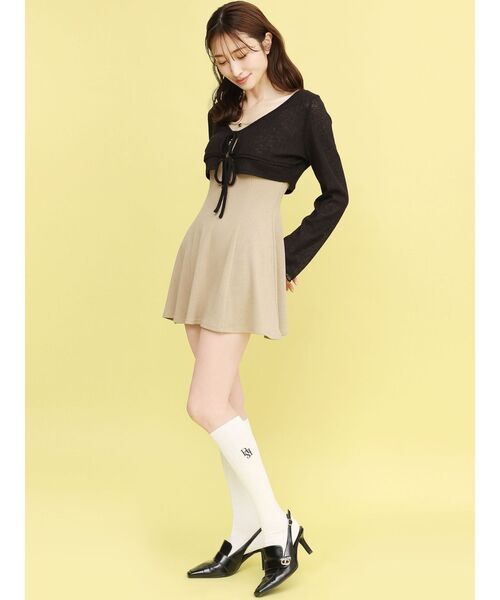 靴下屋(クツシタヤ)の「【RESEXXY×靴下屋】刺繍リブハイソックス(ソックス/靴下・レディース・ホワイト・FREE)」の11枚目の写真