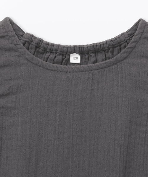 無印良品(ムジルシリョウヒン)の「キッズ 楊柳ガーゼスリーブレスワンピース(ワンピース・キッズ・ネイビー/チャコールグレー/ライトピンク・150/140/130/120/110)」の7枚目の写真