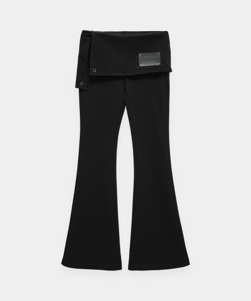 ETRE AU SOMMET（エトレオソメ）の「Lace-Up Side Slit Bootcut Pants (Black)（その他パンツ・レディース・ブラック・FREE）」の5枚目の写真