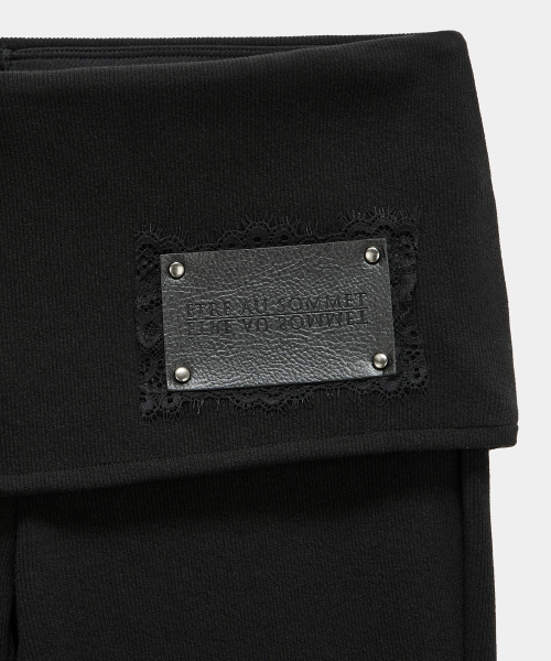 ETRE AU SOMMET（エトレオソメ）の「Lace-Up Side Slit Bootcut Pants (Black)（その他パンツ・レディース・ブラック・FREE）」の7枚目の写真