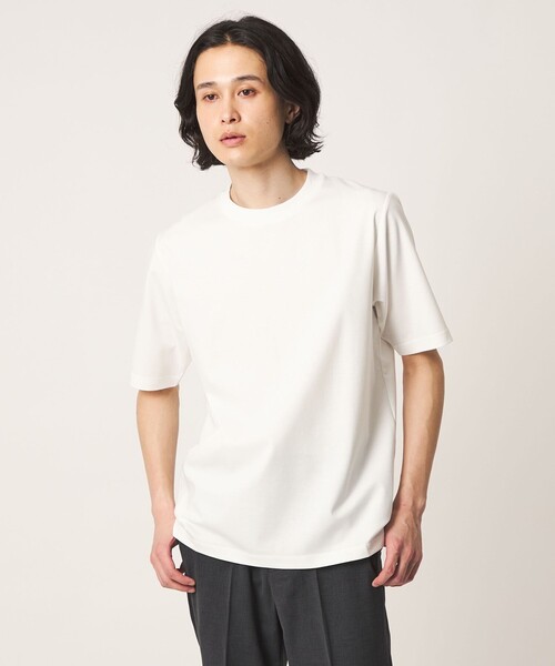 A DAY IN THE LIFE UNITED ARROWS(アデイインザライフユナイテッドアローズ)の「シャイニー ポンチ ジャストクルーネックカットソー<A DAY IN THE LIFE>(Tシャツ/カットソー・メンズ・ダークグレー/コバルトブルー/ホワイト/ライトグレー/ブラック・M/S/XL/L)」の1枚目の写真
