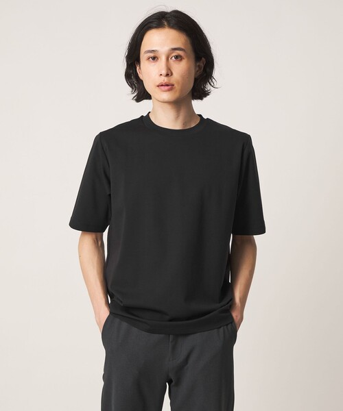 A DAY IN THE LIFE UNITED ARROWS(アデイインザライフユナイテッドアローズ)の「シャイニー ポンチ ジャストクルーネックカットソー<A DAY IN THE LIFE>(Tシャツ/カットソー・メンズ・ダークグレー/コバルトブルー/ホワイト/ライトグレー/ブラック・M/S/XL/L)」の2枚目の写真