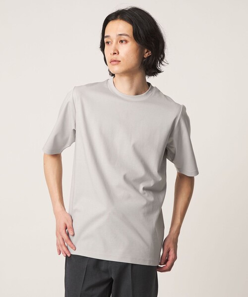 A DAY IN THE LIFE UNITED ARROWS(アデイインザライフユナイテッドアローズ)の「シャイニー ポンチ ジャストクルーネックカットソー<A DAY IN THE LIFE>(Tシャツ/カットソー・メンズ・ダークグレー/コバルトブルー/ホワイト/ライトグレー/ブラック・M/S/XL/L)」の8枚目の写真