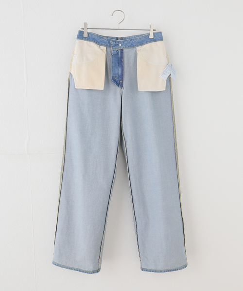 Tu es mon TRESOR（トゥ エ モン トレゾア）の「【TU ES MON TRESOR/トゥ エ モン トレゾア】The Topaz Jean-Low-Rise（デニムパンツ・レディース・チャコールグレー/ブルー・27/26/25/24）」の7枚目の写真